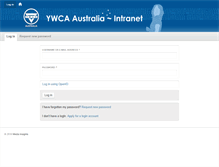Tablet Screenshot of intranet.ywca.org.au